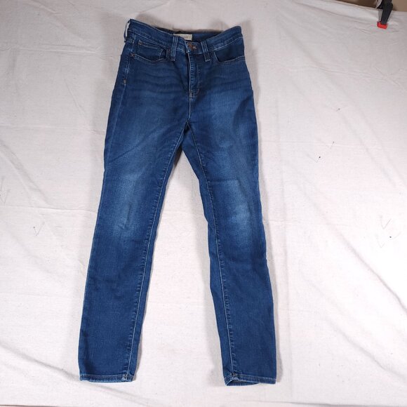 Madewell Skinny Jeans Womens 28 Blue Mid Rise Denim Classic Casual Core - Picture 1 of 15